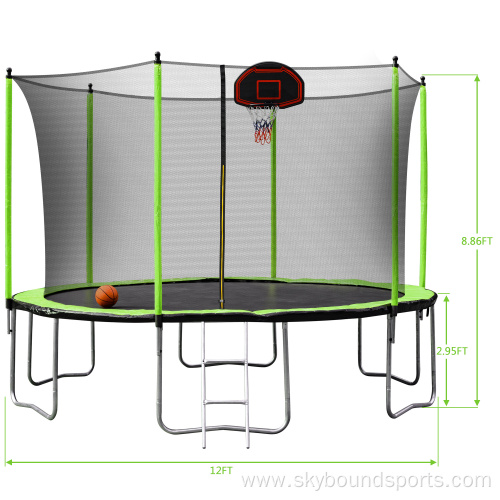 12 Foot Trampoline with Safety Enclosure and Ladder